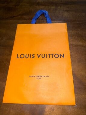 Authentic Louis Vuitton "Imperial Saffron" Shopping Bag (14" x 10")